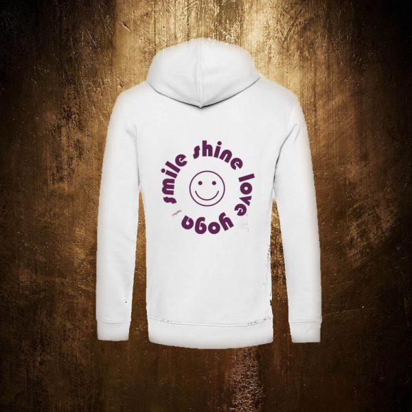 Hoodie – smile shine love yoga