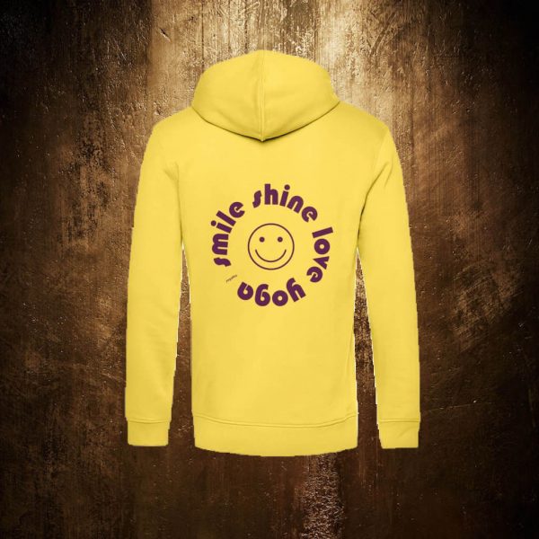 Hoodie – smile shine love yoga