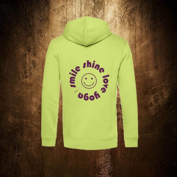 Hoodie – smile shine love yoga