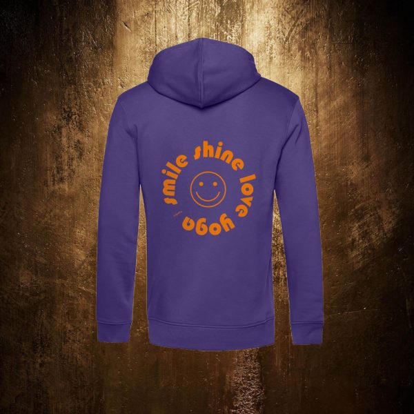 Hoodie – smile shine love yoga