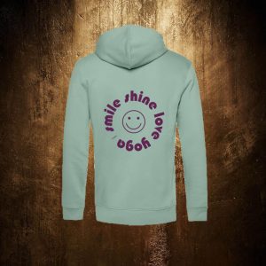 Hoodie – smile shine love yoga