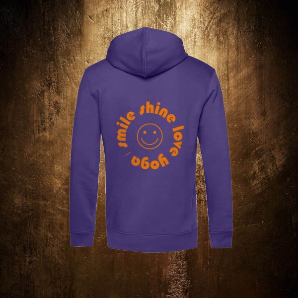 Hoodie – smile shine love yoga