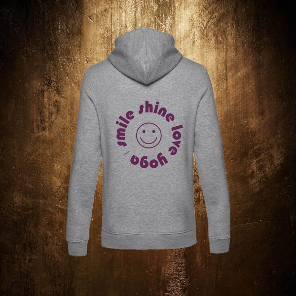 Hoodie – smile shine love yoga