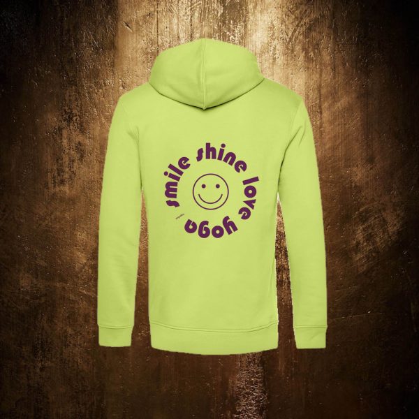 Hoodie – smile shine love yoga