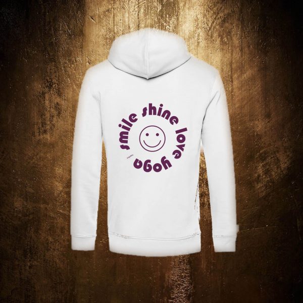 Hoodie – smile shine love yoga