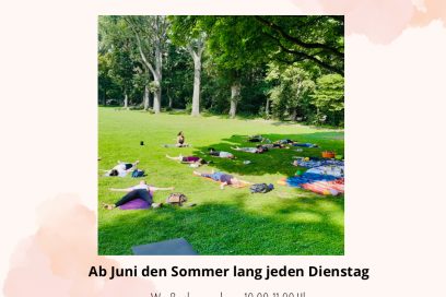 Yoga im Park mit Sara