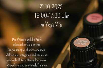 Ätherische Öle Intro Workshop im YogaMia mit Cher