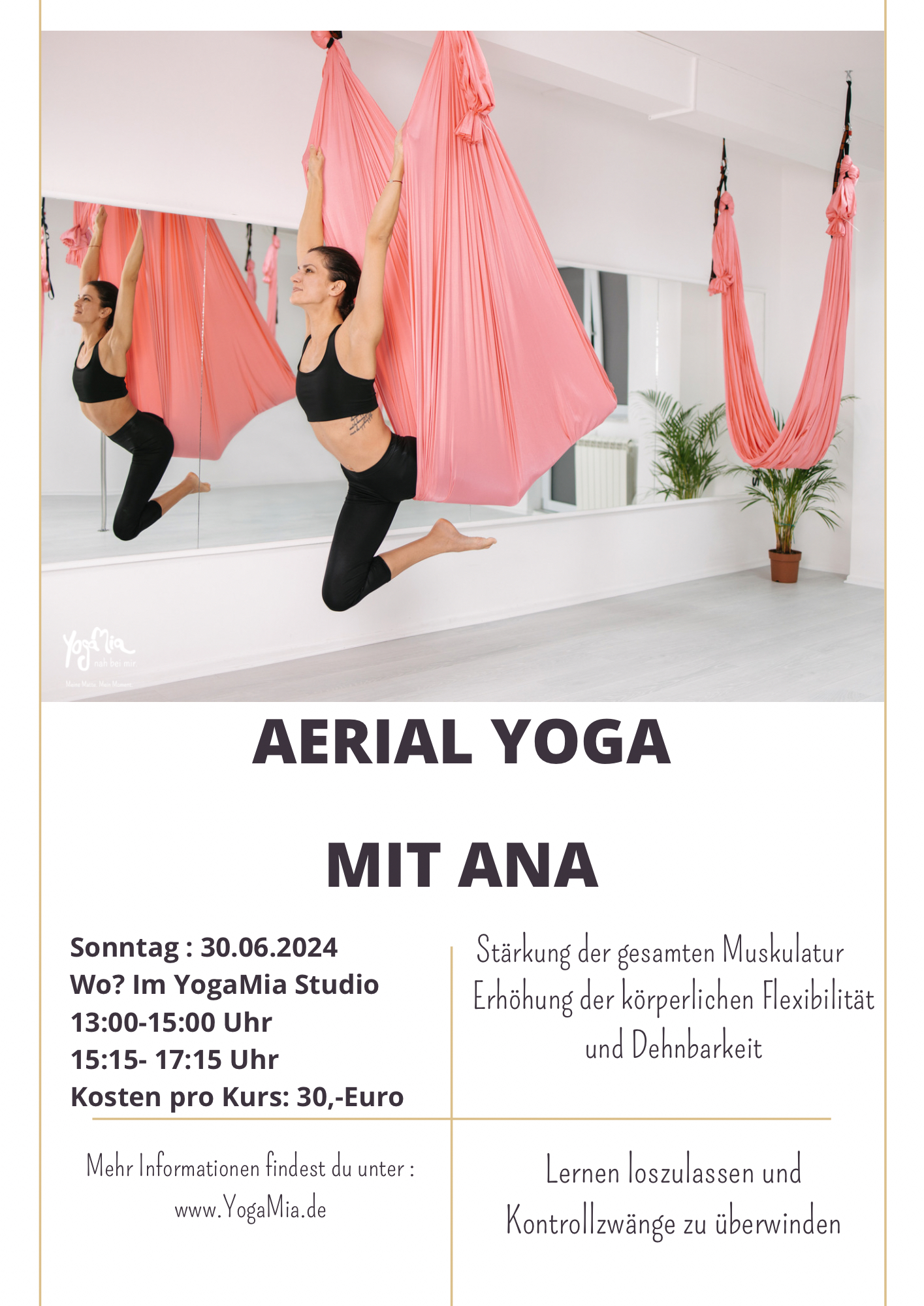 Aerial Yoga mit Ana